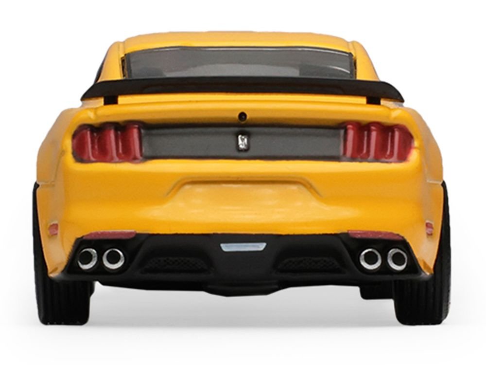 2017 Ford Mustang Shelby GT350 Triple Yellow Tri-Coat "Stampede" Series 2 1/64 Diecast Model Car by Greenlight view 5