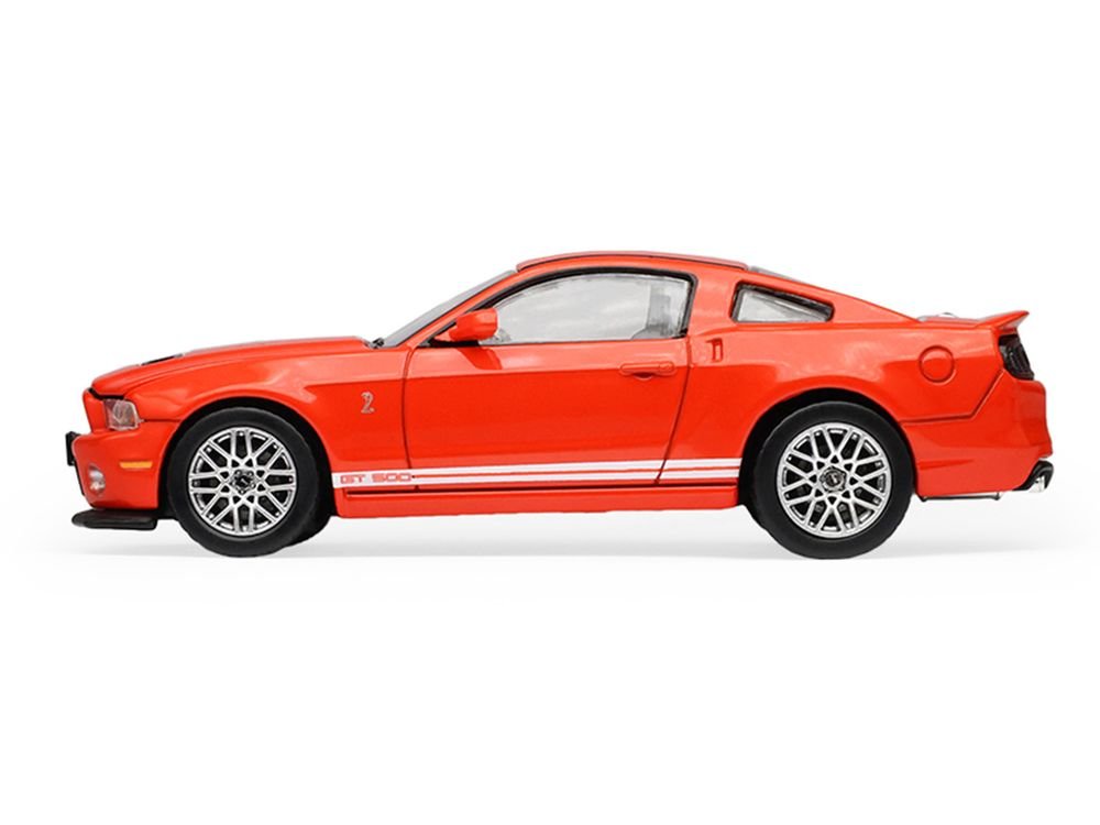 2013 Ford Shelby Mustang GT500 Race Red with White Stripes "Stampede" Series 2 1/64 Diecast Model Car by Greenlight view 2