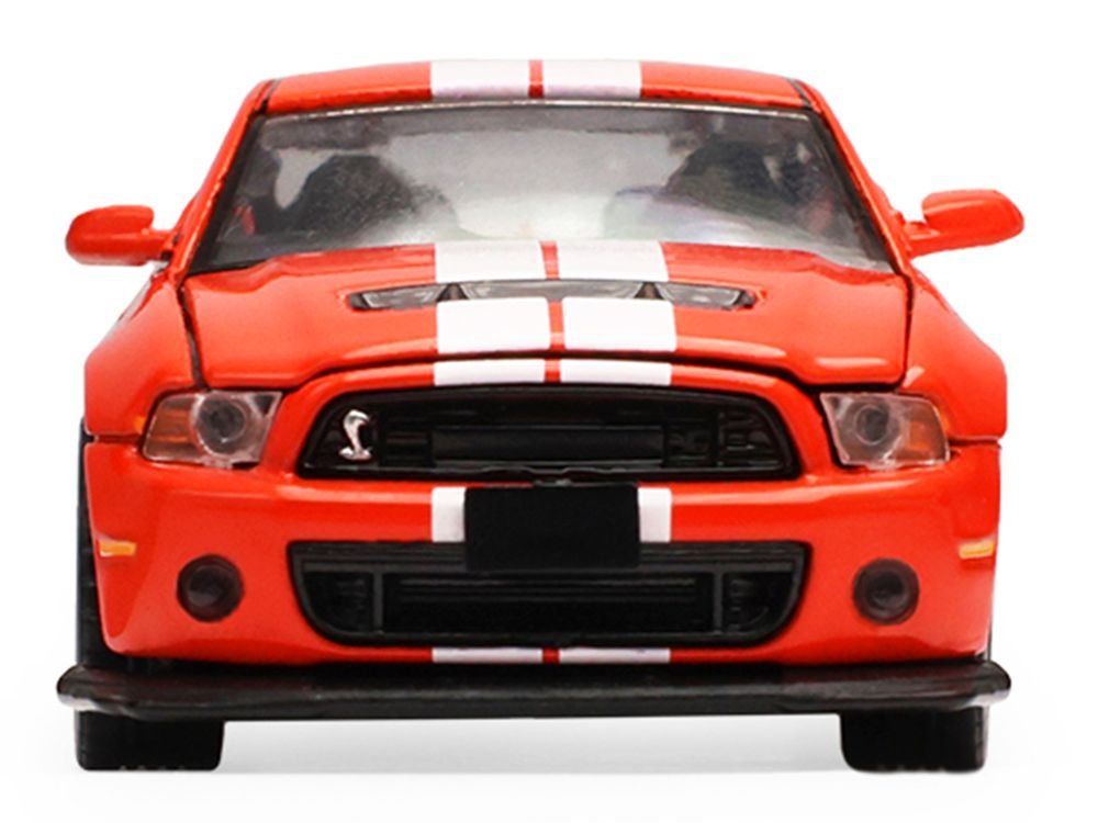 2013 Ford Shelby Mustang GT500 Race Red with White Stripes "Stampede" Series 2 1/64 Diecast Model Car by Greenlight view 4