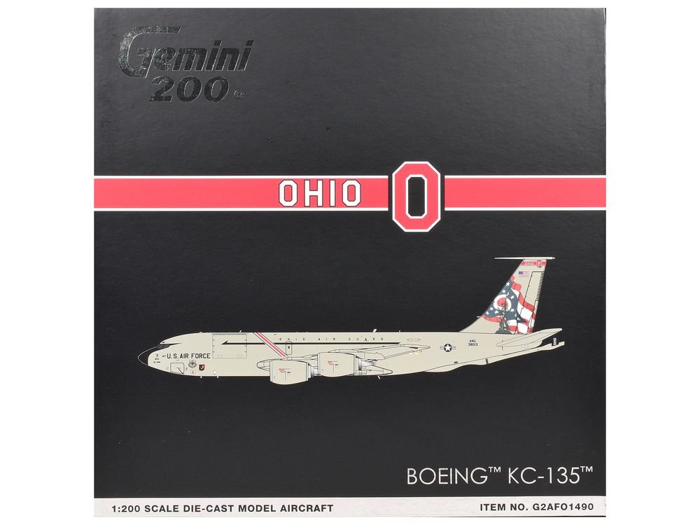 Boeing KC-135 Stratotanker Tanker Aircraft "63-8013 Ohio Air National Guard" United States Air Force "Gemini 200" Series 1/200 Diecast Model Airplane by GeminiJets view 3