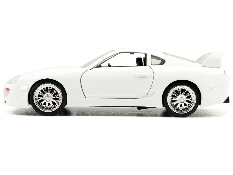 Brian's Toyota Supra White "Fast & Furious 7" (2015) Movie "25 Years of Fast & Furious" Series 1/32 Diecast Model Car by Jada view 2