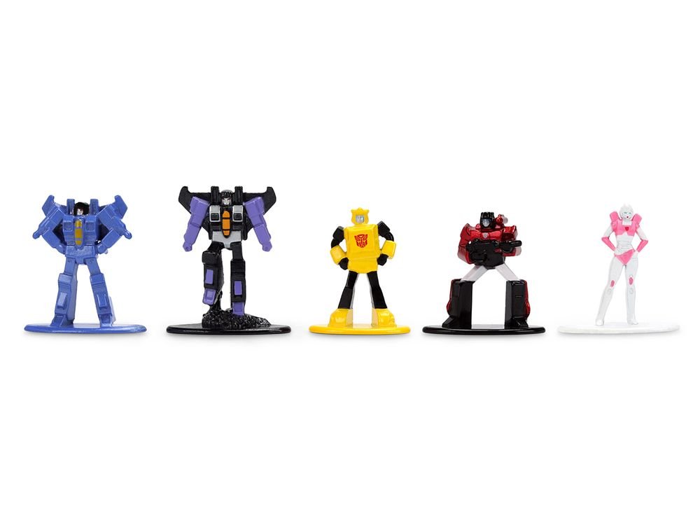 Set of 12 Diecast Figures "Transformers" Franchise "Nano Metalfigs" Series Diecast Models by Jada view 4