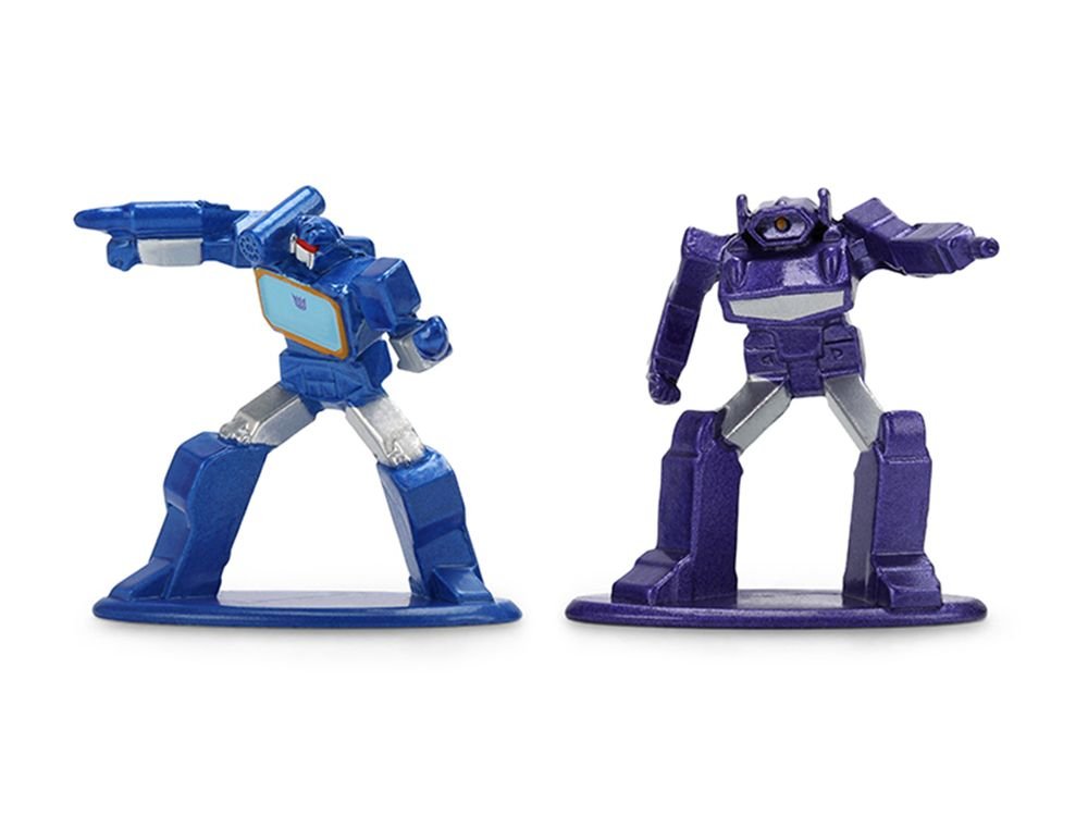Set of 12 Diecast Figures "Transformers" Franchise "Nano Metalfigs" Series Diecast Models by Jada view 5