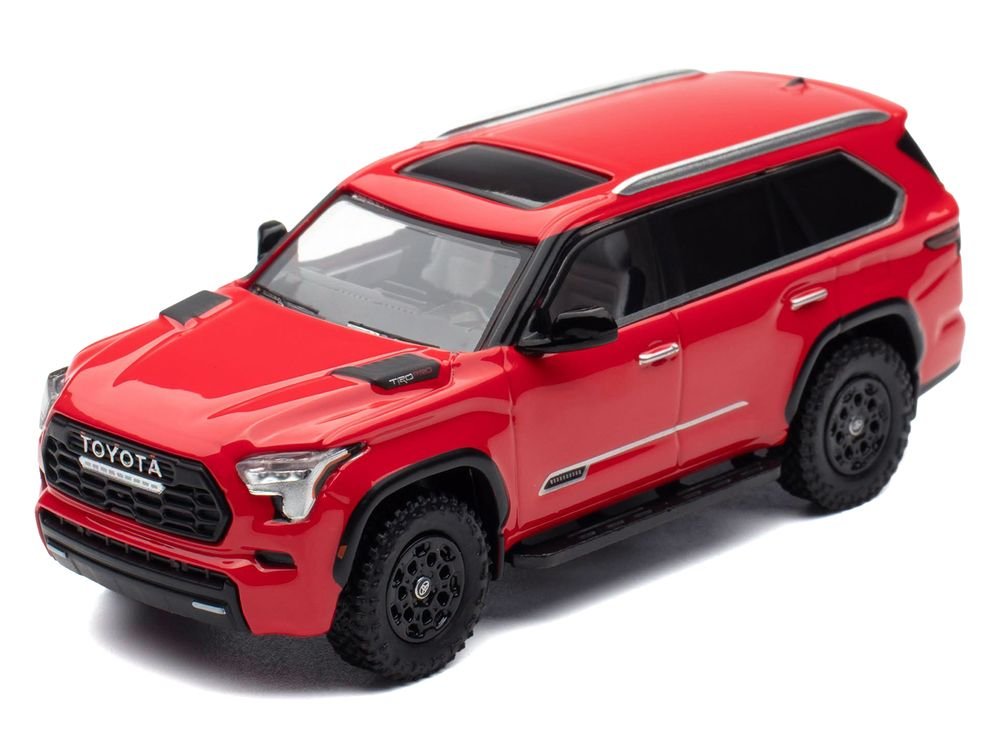 2024 Toyota Sequoia Solar Red 1/64 Diecast Model Car by CM Model view 2