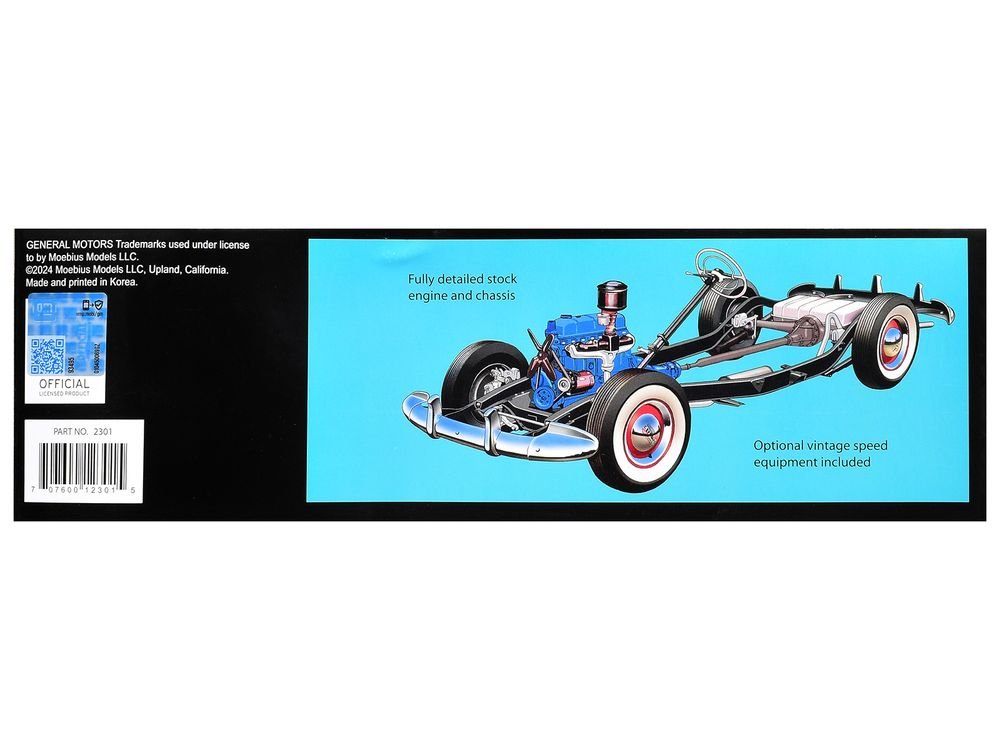 Skill 3 Model Kit 1947 Chevrolet Fleetmaster 3-in-1 Kit 1/25 Scale Model by Moebius view 2