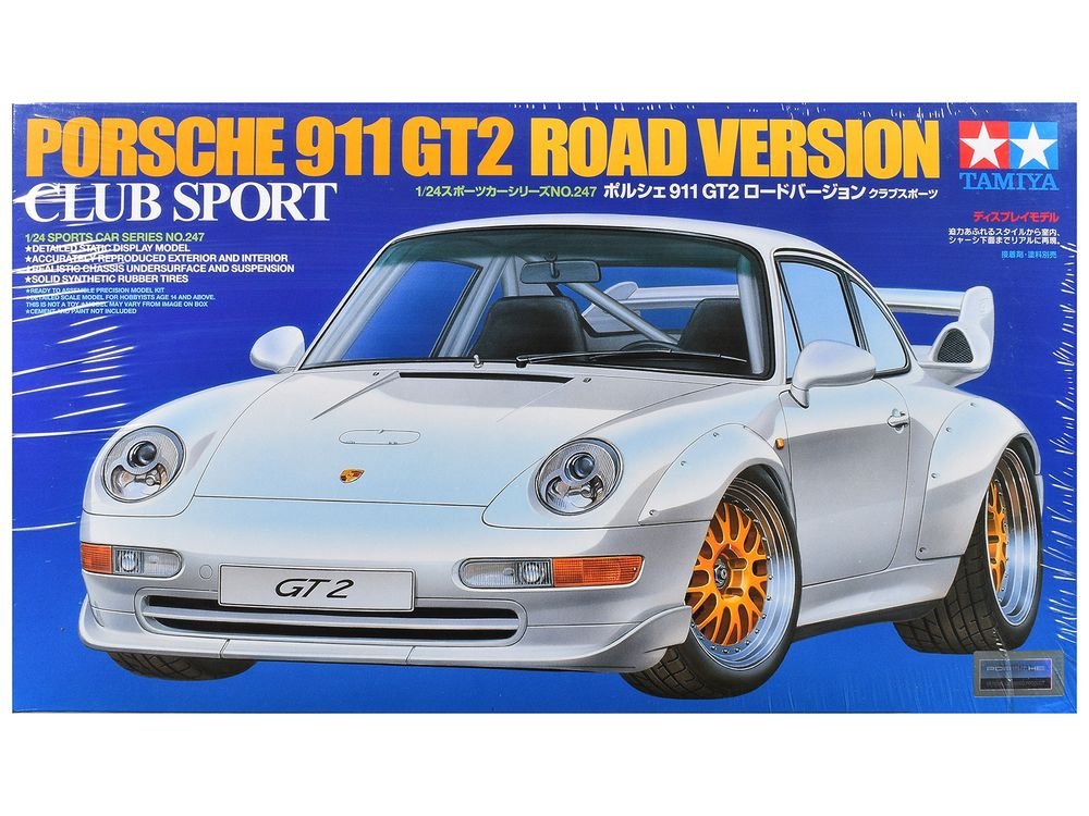 Model Kit Porsche 911 GT2 Street Version 1/24 Scale Model by Tamiya