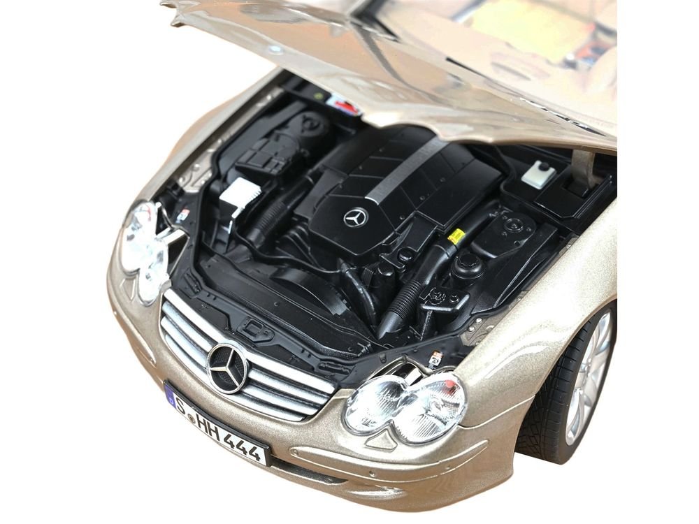 2003 Mercedes-Benz SL 500 Type R230 Travertine Beige Metallic 1/18 Diecast Model Car by Norev view 4