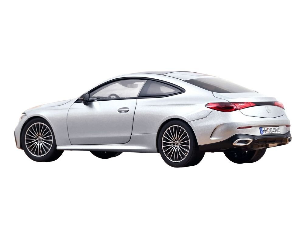 2024 Mercedes-Benz CLE Coupe Hightech Silver Metallic 1/18 Diecast Model Car by Norev view 5