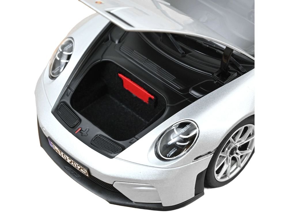 2025 Porsche 911 GT3 Touring GT Silver Metallic 1/18 Diecast Model Car by Norev view 3