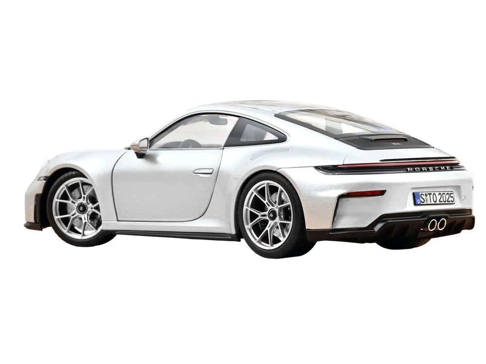 2025 Porsche 911 GT3 Touring GT Silver Metallic 1/18 Diecast Model Car by Norev view 5