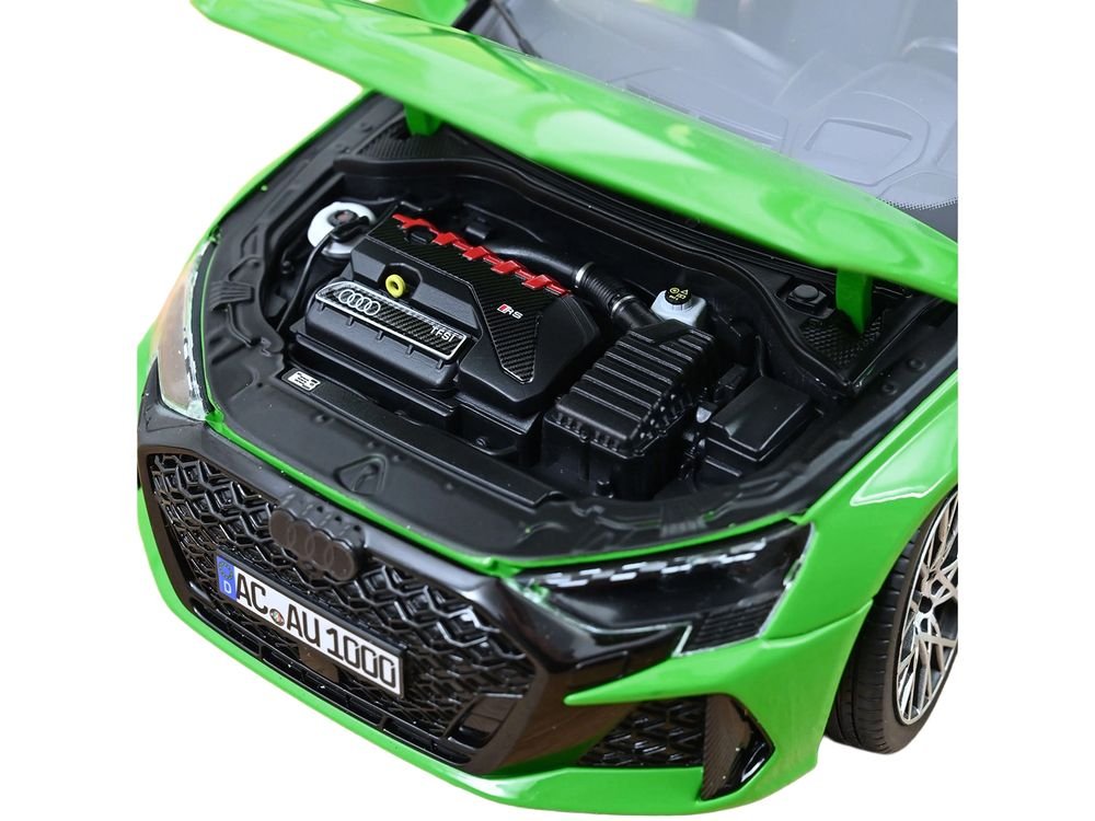 2025 Audi RS 3 Kyalami Green with Moonroof 1/18 Diecast Model Car by Norev view 4