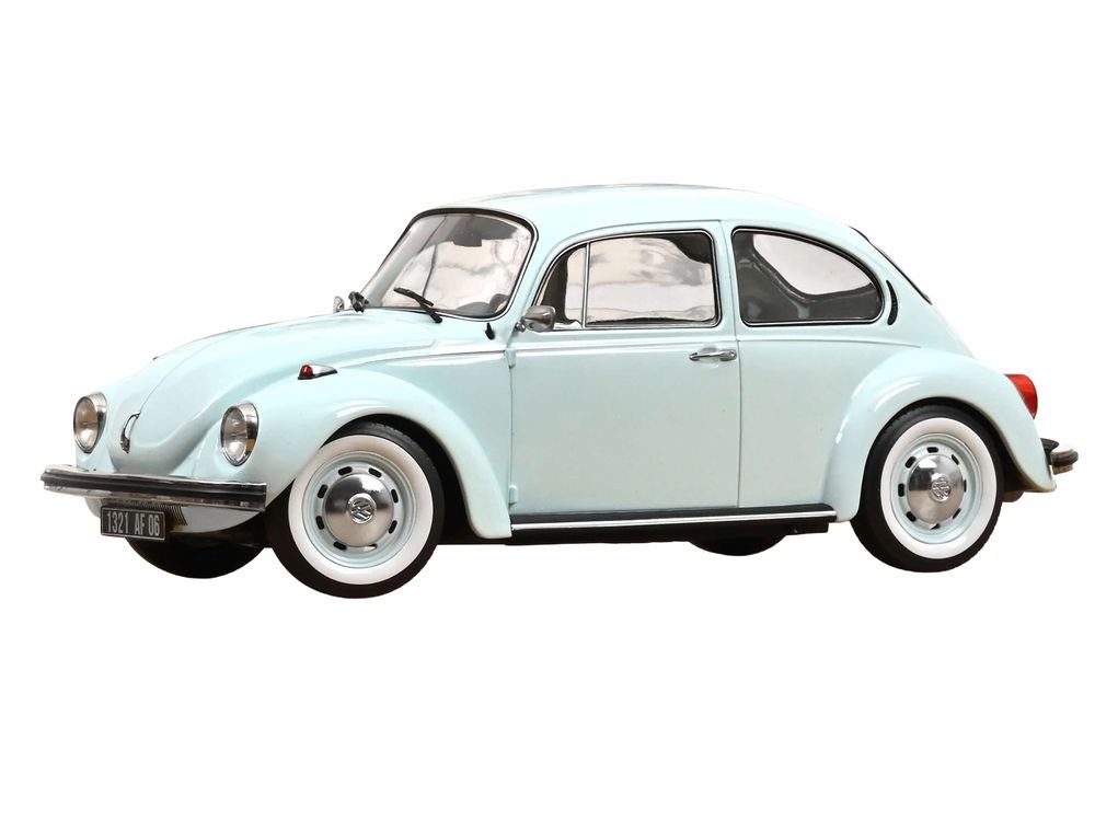 1973 Volkswagen 1303 Beetle Pastel Blue 1/18 Diecast Model Car by Norev view 2