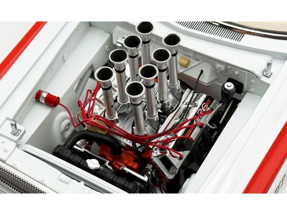 426 Injected HEMI Engine Replica from "1965 Dodge Coronet AWB" 1/18 Model by ACME view 2