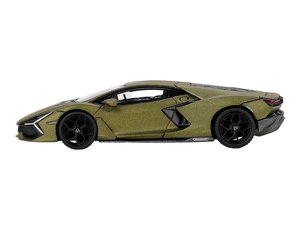Lamborghini Revuelto Verde Gea Matte Green Metallic Limited Edition 1/64 Die Cast Model Car by Mini GT view 3