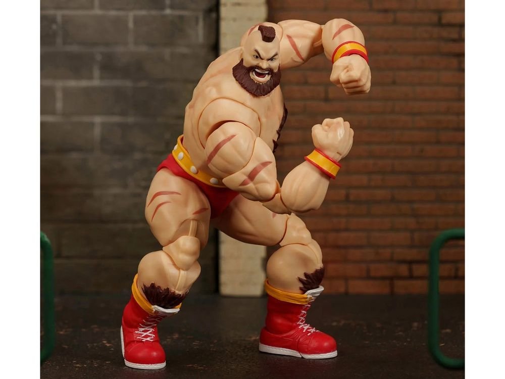 Zangief 7.5" Moveable Figure with Accessories and Alternate Head and Hands "Ultra Street Fighter II: The Final Challengers" (2017) Video Game Model by Jada view 2
