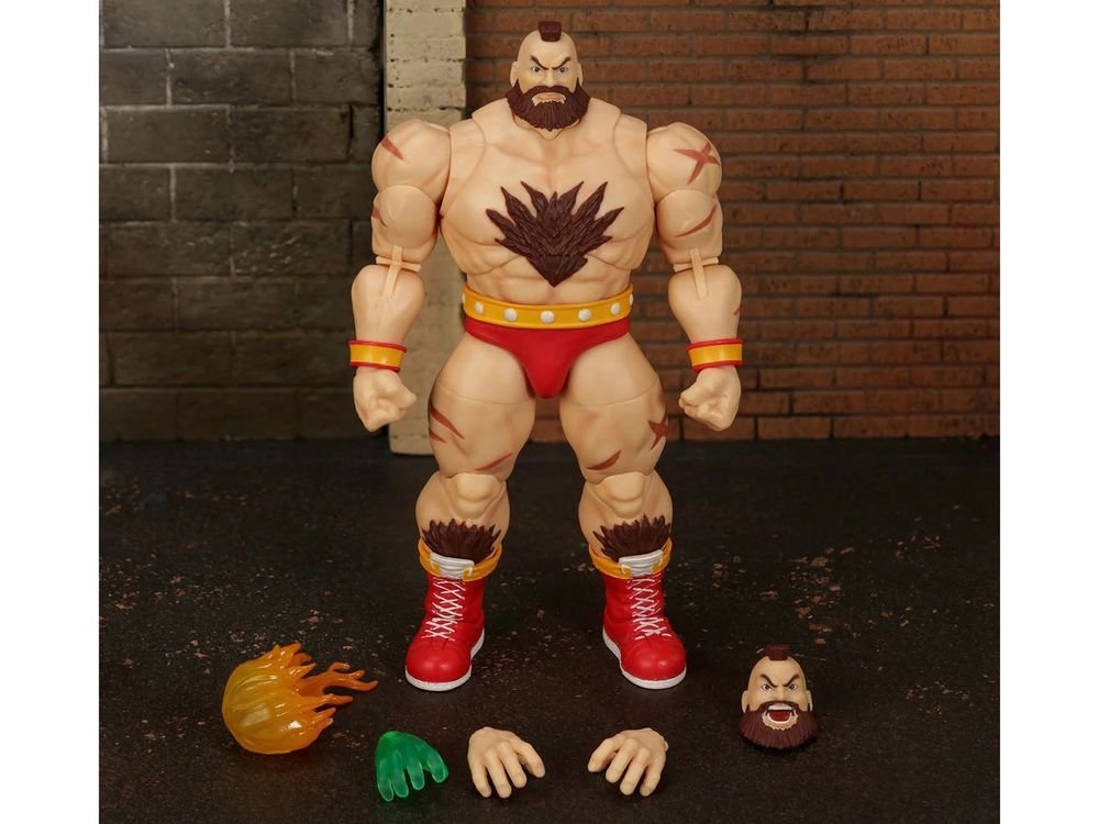 Zangief 7.5" Moveable Figure with Accessories and Alternate Head and Hands "Ultra Street Fighter II: The Final Challengers" (2017) Video Game Model by Jada view 3