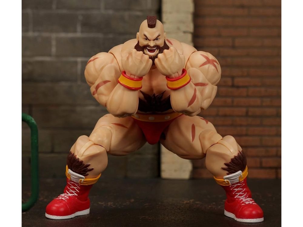 Zangief 7.5" Moveable Figure with Accessories and Alternate Head and Hands "Ultra Street Fighter II: The Final Challengers" (2017) Video Game Model by Jada view 4