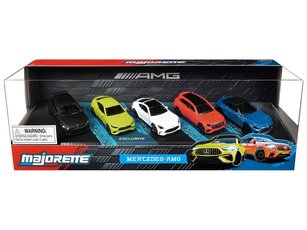 "Mercedes-AMG" 5 Piece Set 1/64 Diecast Model Cars by Majorette view 3