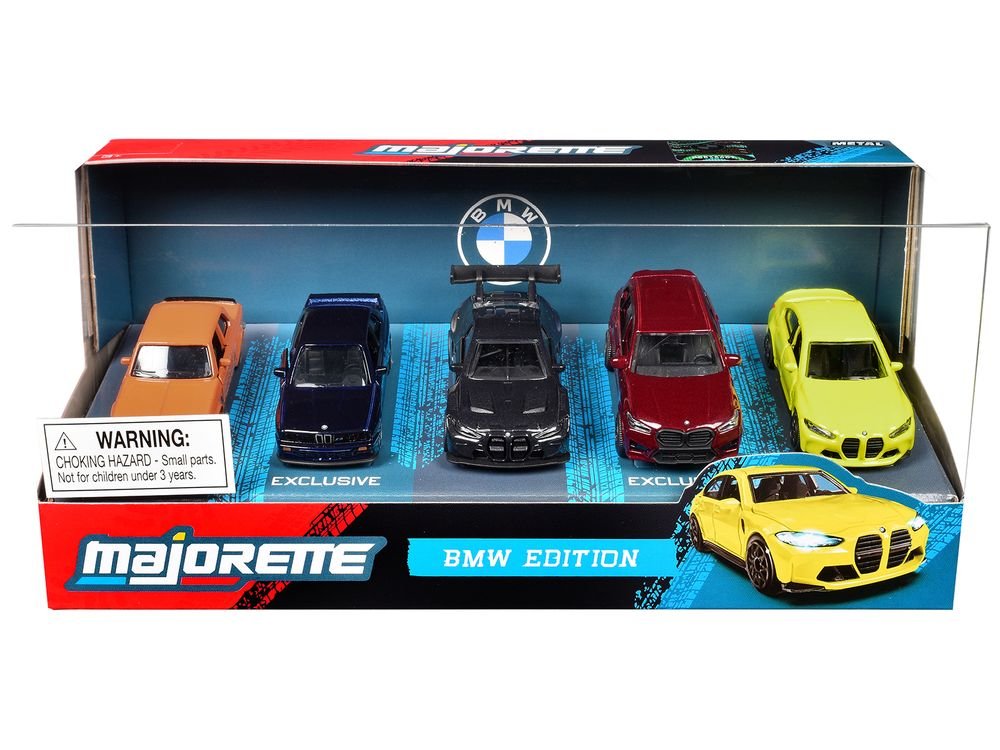 "BMW Edition" 5 Piece Set 1/64 Diecast Model Cars by Majorette view 3