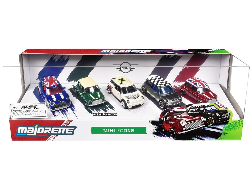"Mini Icons" 5 Piece Set 1/64 Diecast Model Cars by Majorette view 3