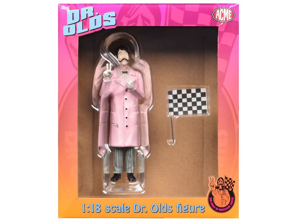 "Dr. Olds" Figure with Flag for 1/18 Scale Models by ACME view 3
