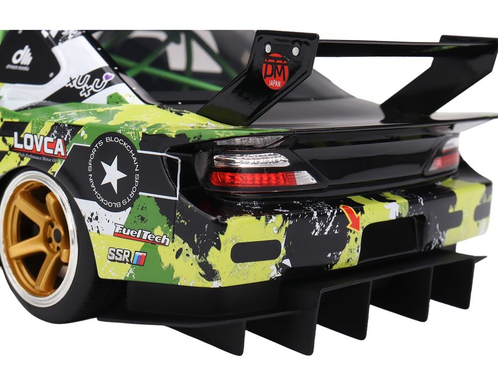 Nissan LB-Super Silhouette S15 SILVIA RHD (Right Hand Drive) #555 V2 Yukio Fausto "Formula Drift Japan" (2024) 1/18 Model Car by Top Speed view 4