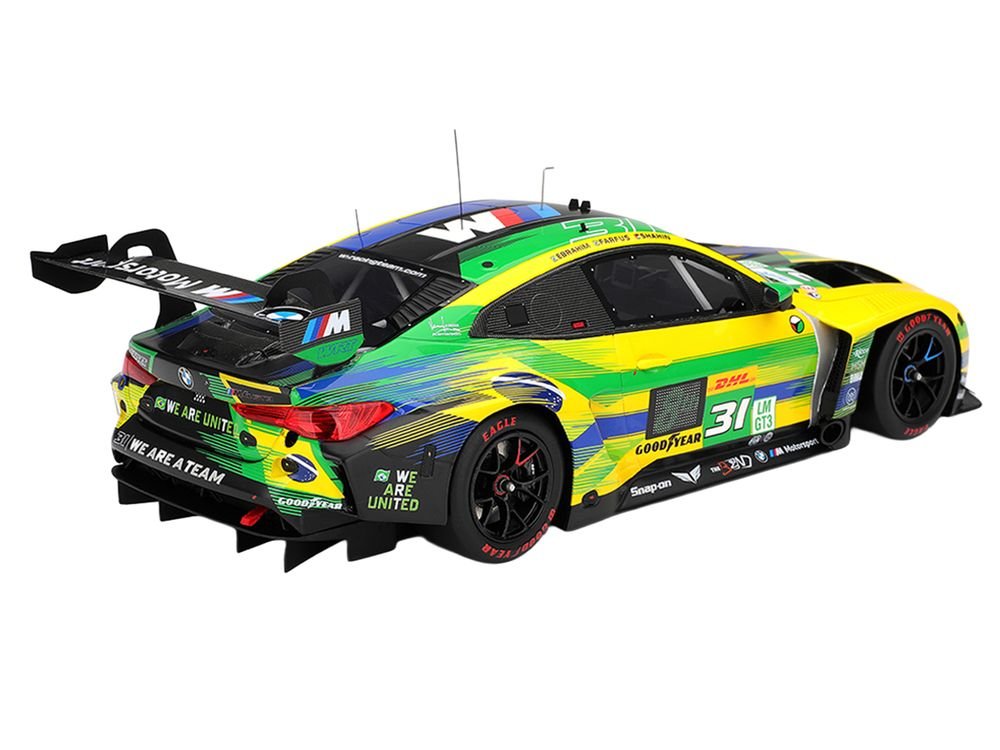 BMW M4 GT3 EVO #31 Pedro Ebrahim - Augusto Farfus - Yasser Shahin "The Bend Team WRT" WEC "6 Hours of Sao Paulo" (2025) 1/18 Model Car by Top Speed view 5