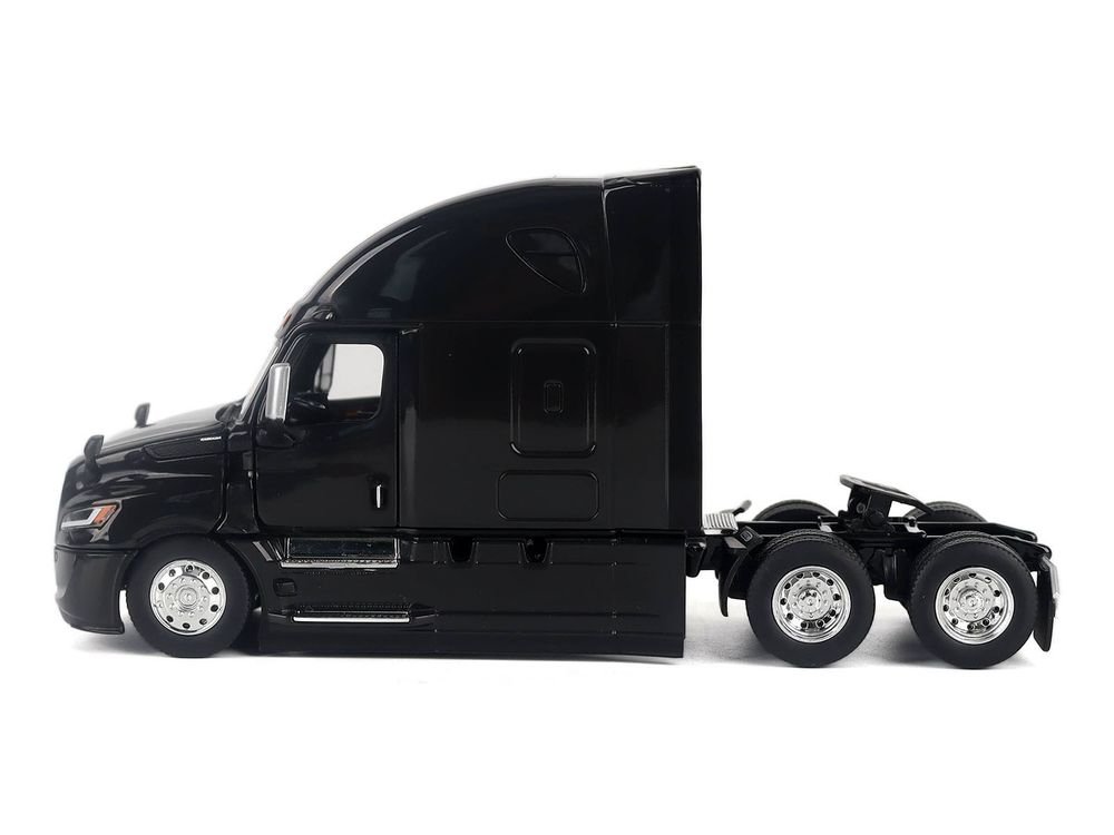 2025 Freightliner Cascadia Gen-5 Sleeper Cab Truck Tractor Night-Shift Black "Transport Series" 1/50 Diecast Model by Diecast Masters view 2