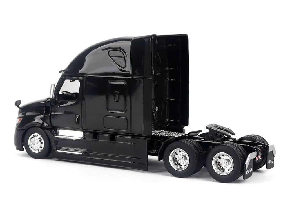 2025 Freightliner Cascadia Gen-5 Sleeper Cab Truck Tractor Night-Shift Black "Transport Series" 1/50 Diecast Model by Diecast Masters view 3