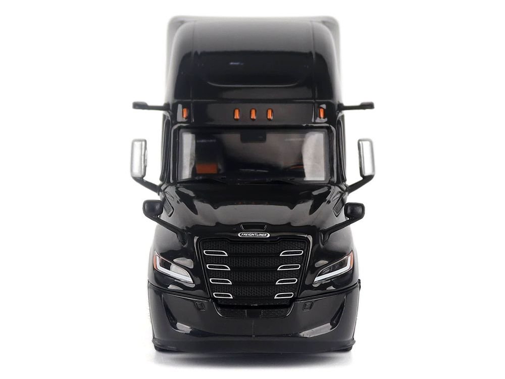 2025 Freightliner Cascadia Gen-5 Sleeper Cab Truck Tractor Night-Shift Black "Transport Series" 1/50 Diecast Model by Diecast Masters view 4