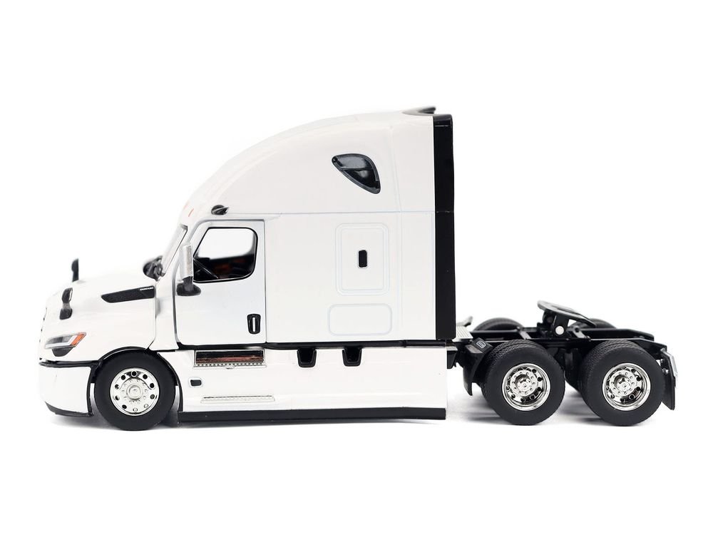 2025 Freightliner Cascadia Gen-5 Sleeper Cab Truck Tractor Winter White "Transport Series" 1/50 Diecast Model by Diecast Masters view 2