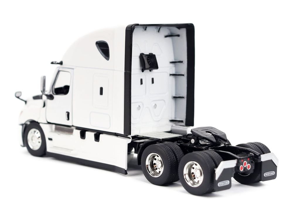2025 Freightliner Cascadia Gen-5 Sleeper Cab Truck Tractor Winter White "Transport Series" 1/50 Diecast Model by Diecast Masters view 3
