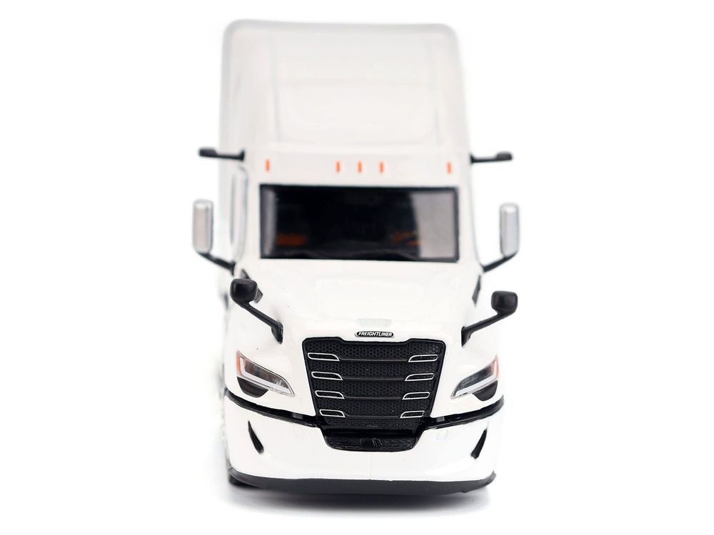 2025 Freightliner Cascadia Gen-5 Sleeper Cab Truck Tractor Winter White "Transport Series" 1/50 Diecast Model by Diecast Masters view 4