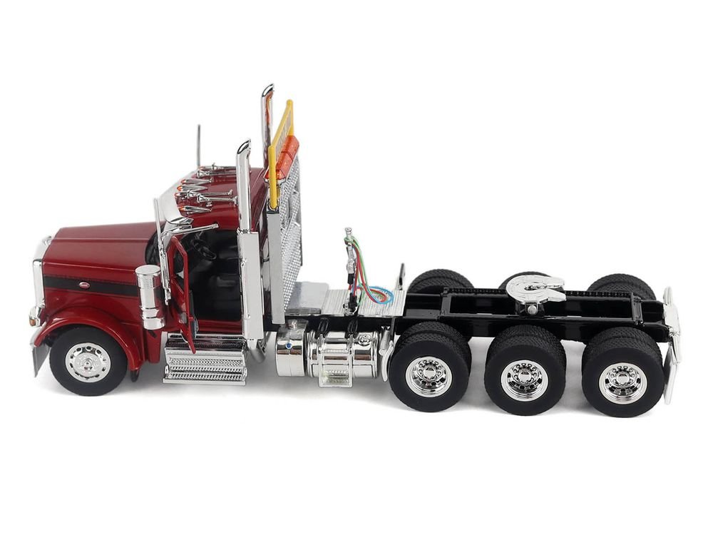 Peterbilt 589 Truck Tractor with Day Cab Legendary Red "Transport Series" 1/50 Diecast Model by Diecast Masters view 2