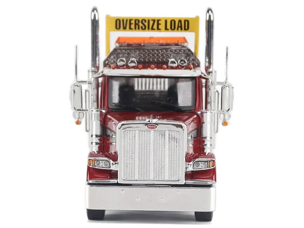 Peterbilt 589 Truck Tractor with Day Cab Legendary Red "Transport Series" 1/50 Diecast Model by Diecast Masters view 4
