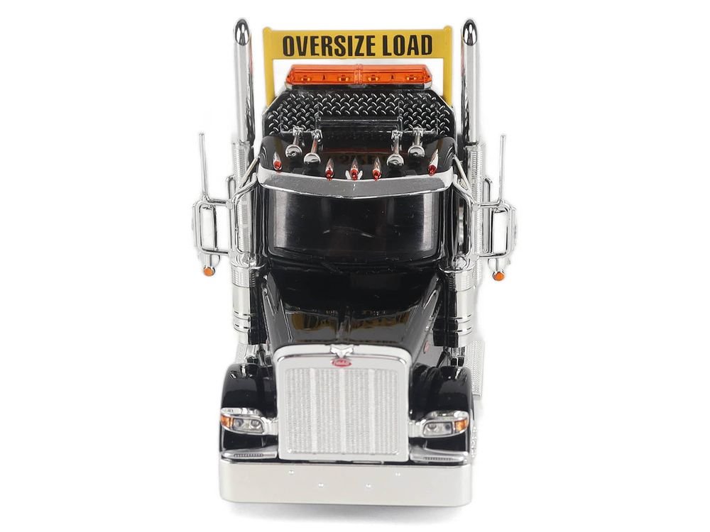 Peterbilt 589 Truck Tractor with Day Cab Black "Transport Series" 1/50 Diecast Model by Diecast Masters view 5