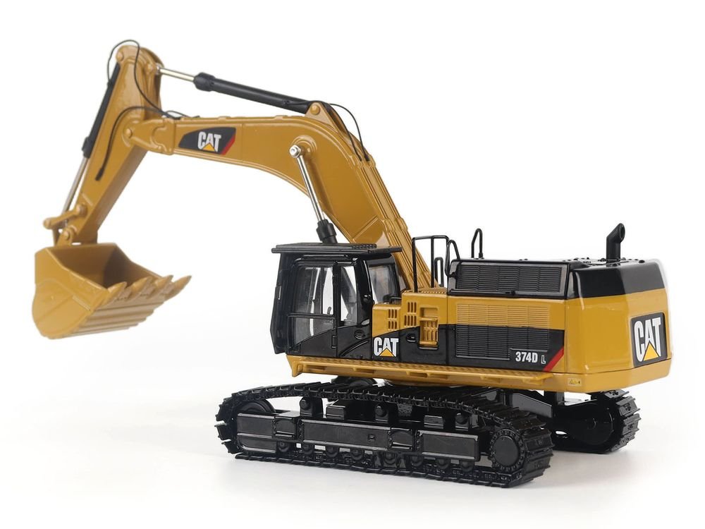CAT Caterpillar 374D L Hydraulic Excavator Yellow "Core Classics" Series 1/50 Diecast Model by Diecast Masters view 3