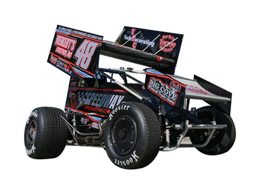 Winged Sprint Car #48 Danny Dietrich "Weikert's Livestock - Speedway Cars" (2026) 1/18 Diecast Model Car by ACME view 2