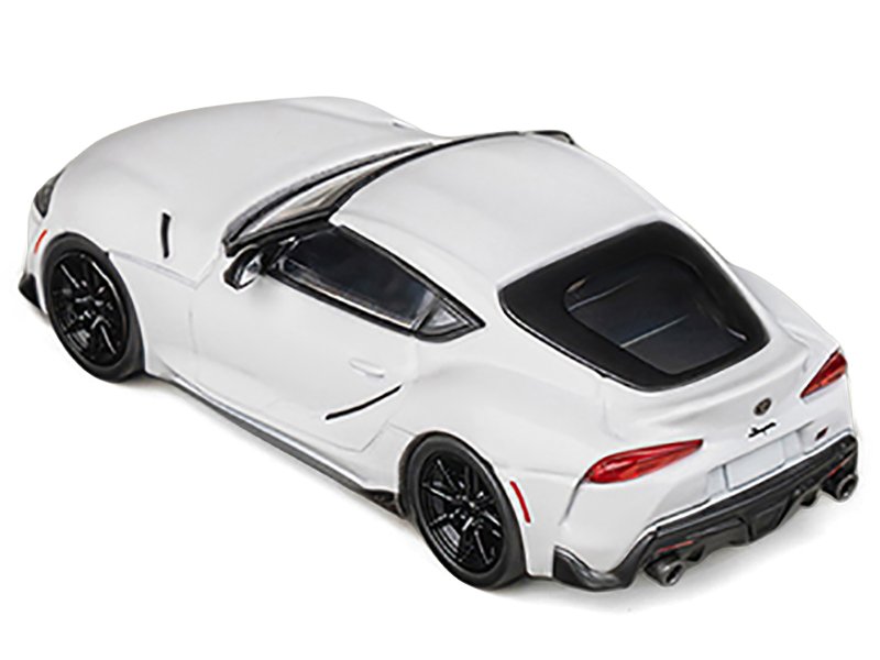 Toyota GR Supra RHD (Right Hand Drive) White Metallic 1/64 Diecast Model Car by CM Models view 4