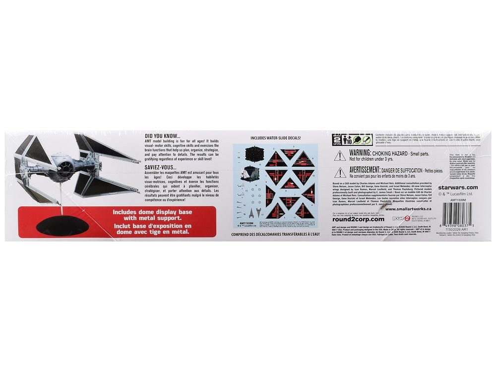 Skill 2 TIE Interceptor "Star Wars: Episode VI – Return of the Jedi" (1983) Movie 1/32 Scale Model by AMT view 3