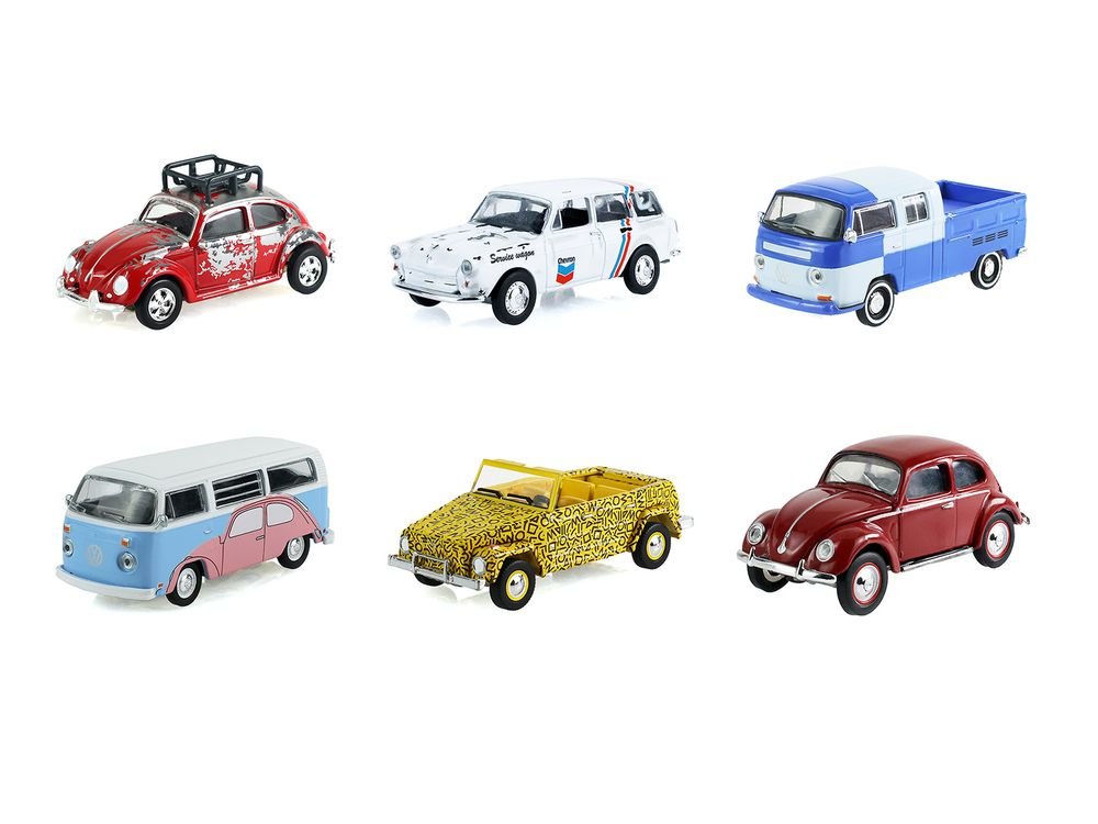 "Club Vee-Dub" Series 22 Set of 6 pieces 1/64 Diecast Model Cars by Greenlight view 2