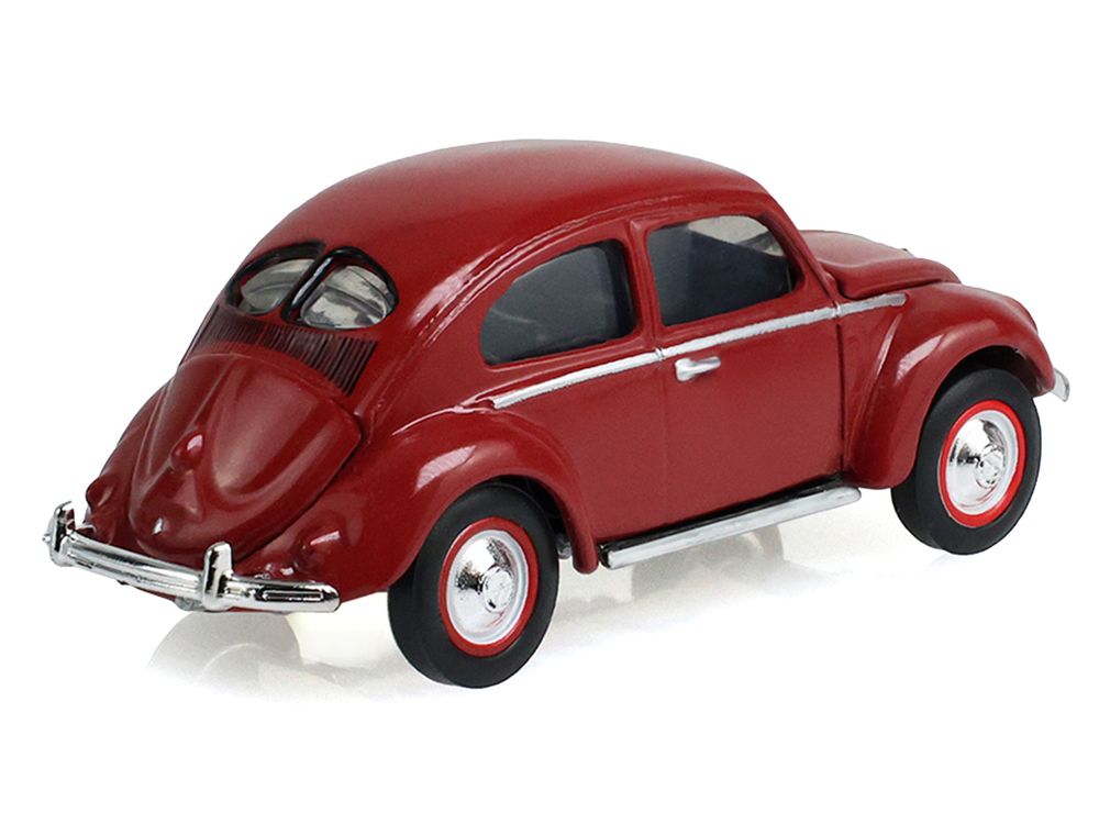 1953 Volkswagen Beetle Split Rear Window Dark Red "Club Vee-Dub" Series 22 1/64 Diecast Model Car by Greenlight view 3