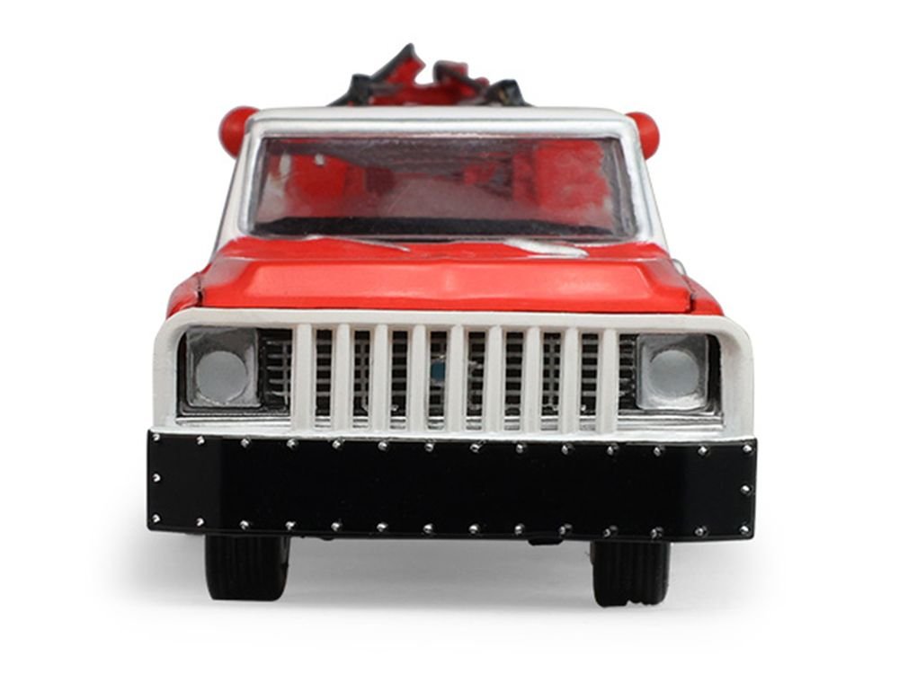 1971 Chevrolet C-30 Dually Wrecker Tow Truck "Phillips 66" Red with White Top "Dually Drivers" Series 17 1/64 Diecast Model Car by Greenlight view 4