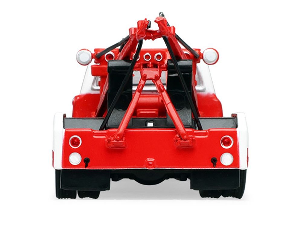 1971 Chevrolet C-30 Dually Wrecker Tow Truck "Phillips 66" Red with White Top "Dually Drivers" Series 17 1/64 Diecast Model Car by Greenlight view 5