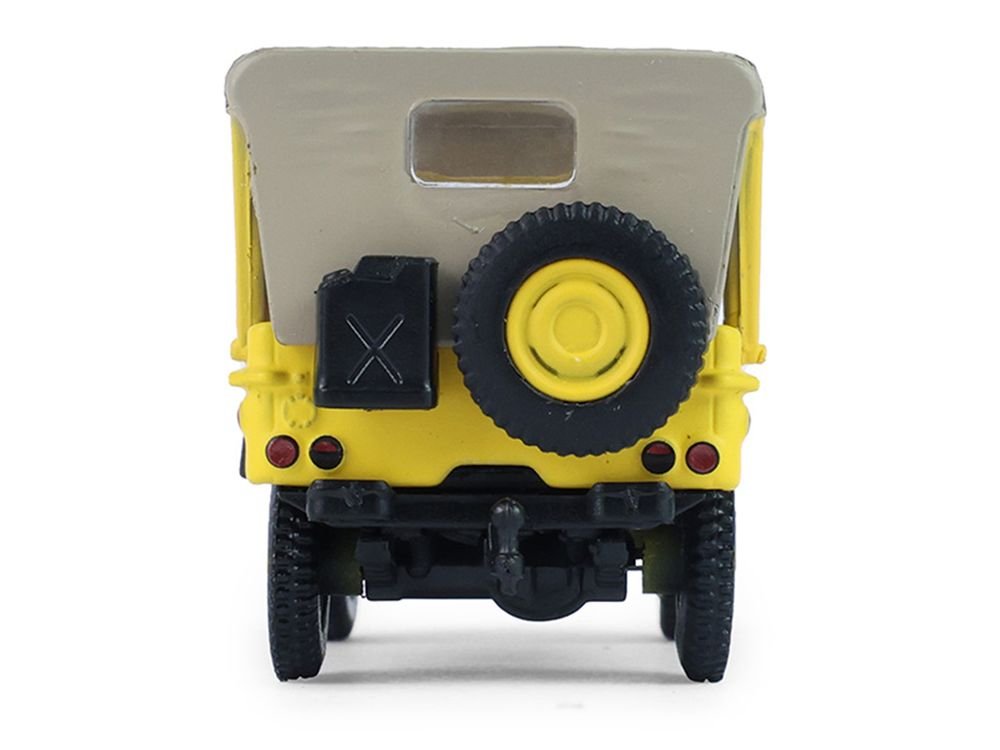 1942 Willys MB Jeep "Control Jeep - U.S. Army Air Forces" Yellow with Beige Top "Battalion 64" Series 6 1/64 Diecast Model Car by Greenlight view 5