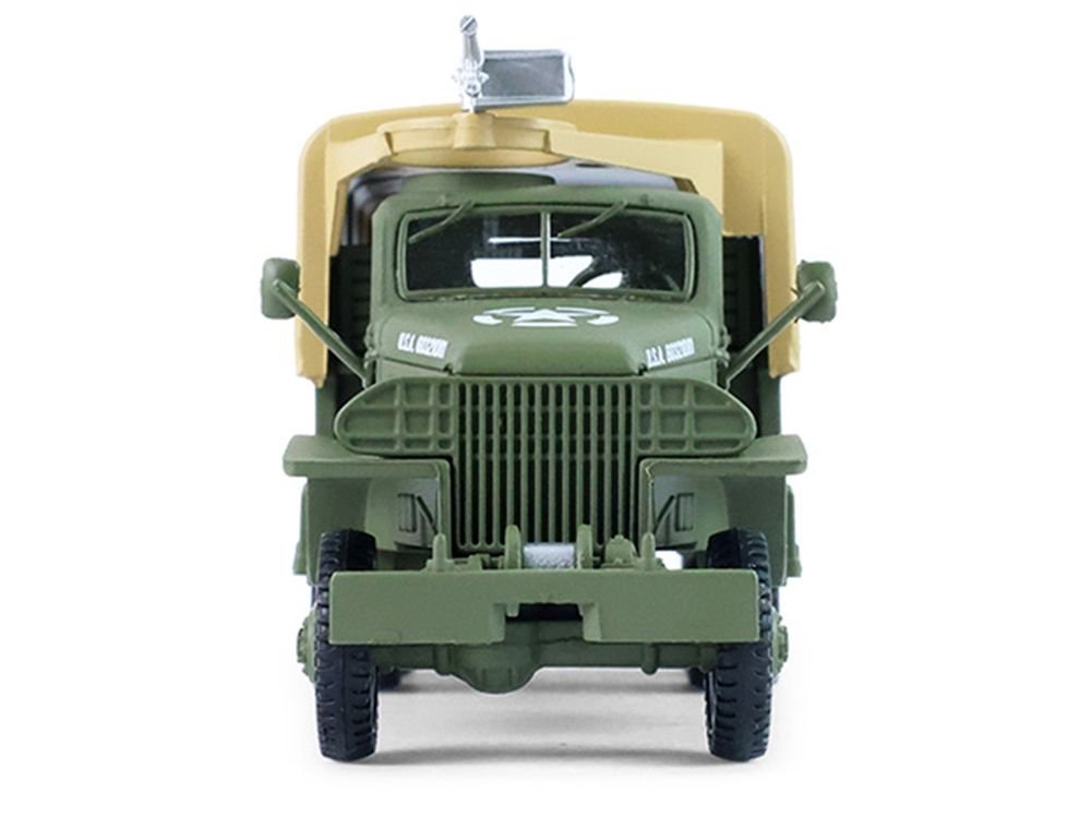 1944 GMC CCKW 353 A1 2.5T Truck "U.S. Army - WWII" Olive Drab with Tan Top "Battalion 64" Series 6 1/64 Diecast Model Car by Greenlight view 4