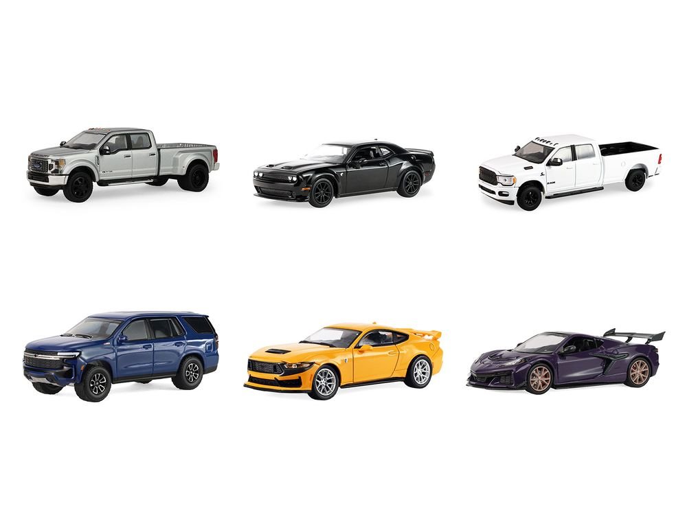 "Auto Mall" Series 8 Set of 6 pieces 1/64 Diecast Model Cars by Greenlight view 2