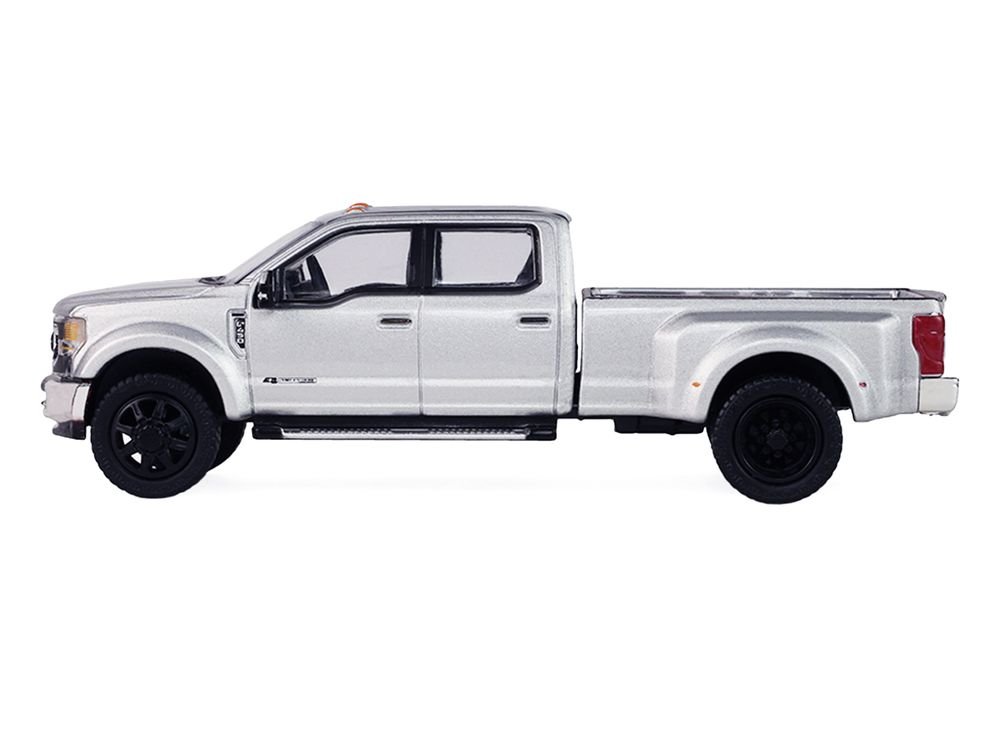 2022 Ford F-450 Super Duty Pickup Truck Iconic Silver Metallic "Auto Mall" Series 8 1/64 Diecast Model Car by Greenlight view 2