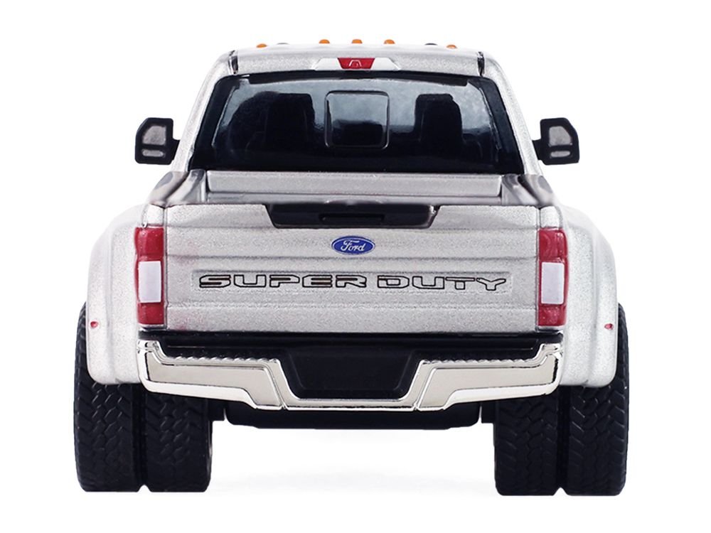 2022 Ford F-450 Super Duty Pickup Truck Iconic Silver Metallic "Auto Mall" Series 8 1/64 Diecast Model Car by Greenlight view 5