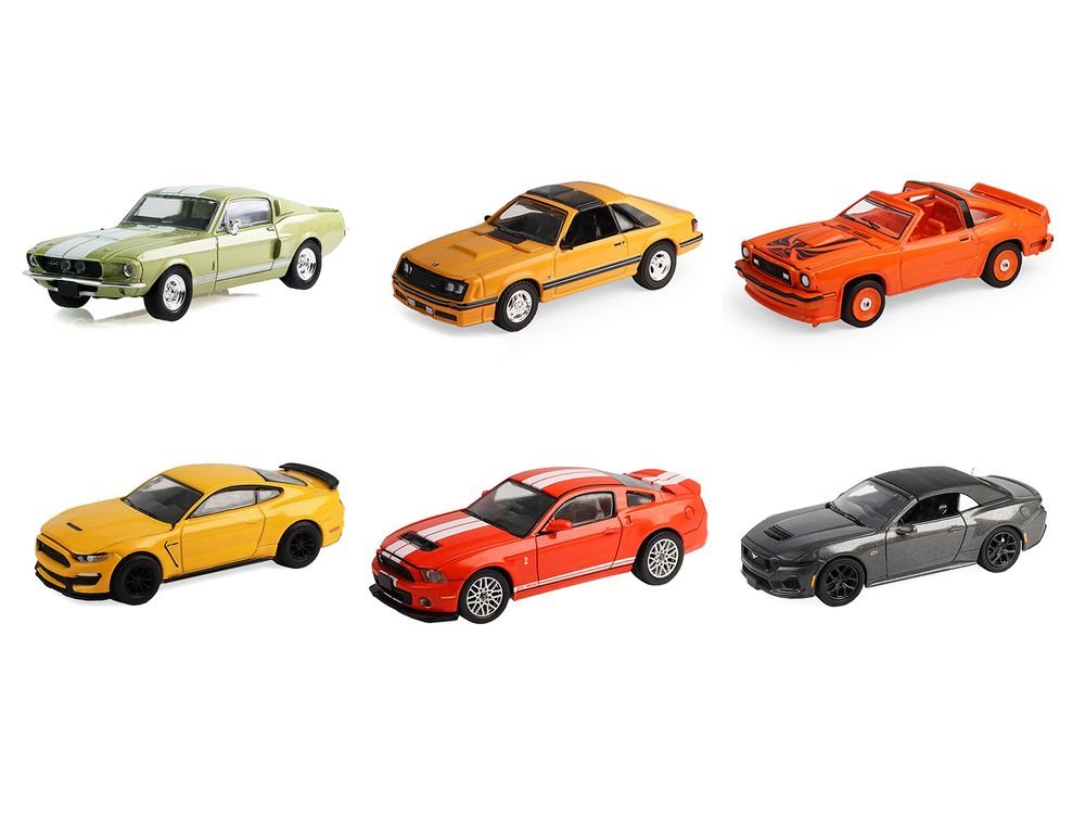 "The Mustang Stampede" Series 2 Set of 6 pieces 1/64 Diecast Model Cars by Greenlight view 2